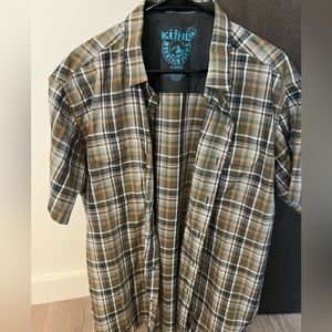 Kuhl button down shirt short sleeve size xl